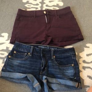 2 pairs American Eagle shorts